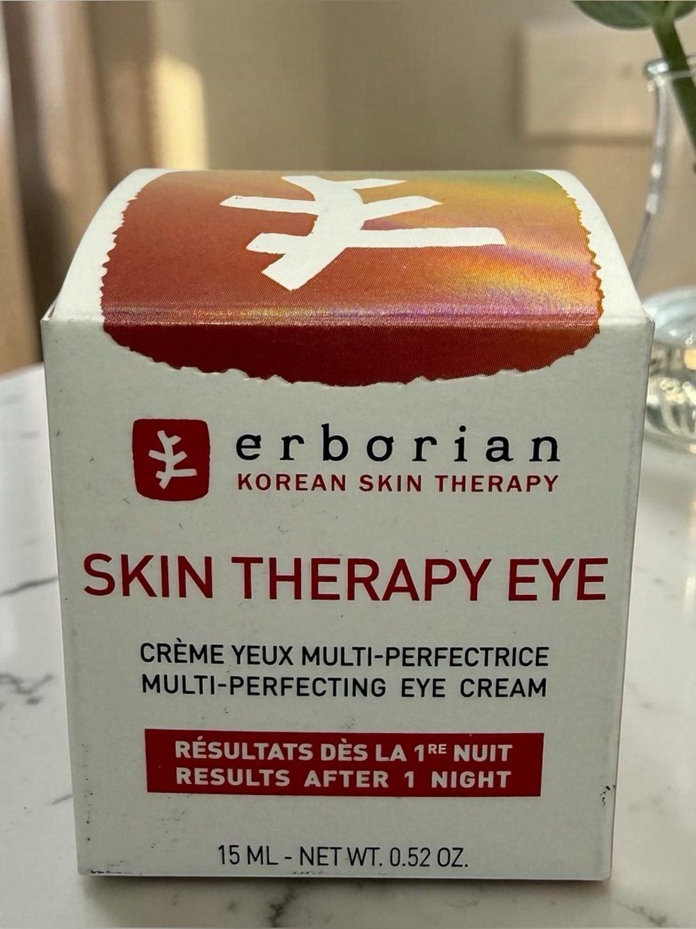 Erborian Skin Therapy Eye Cream Caffeine Korean Skincare Anti-Aging 15mL
